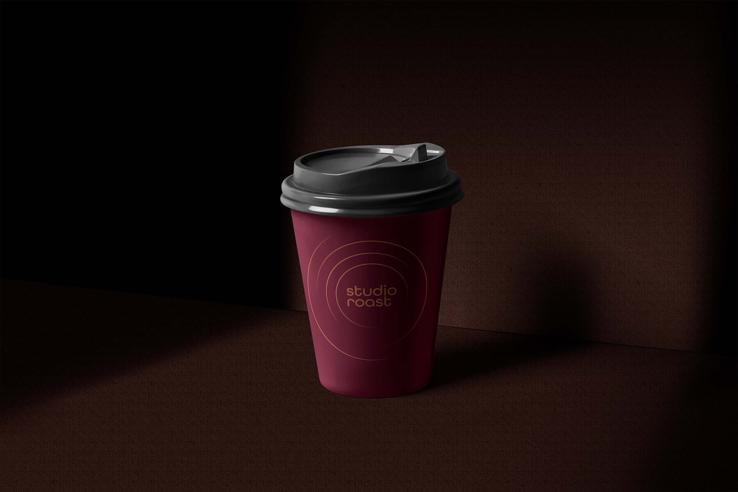 Studio Roast Paper Cup Mockup